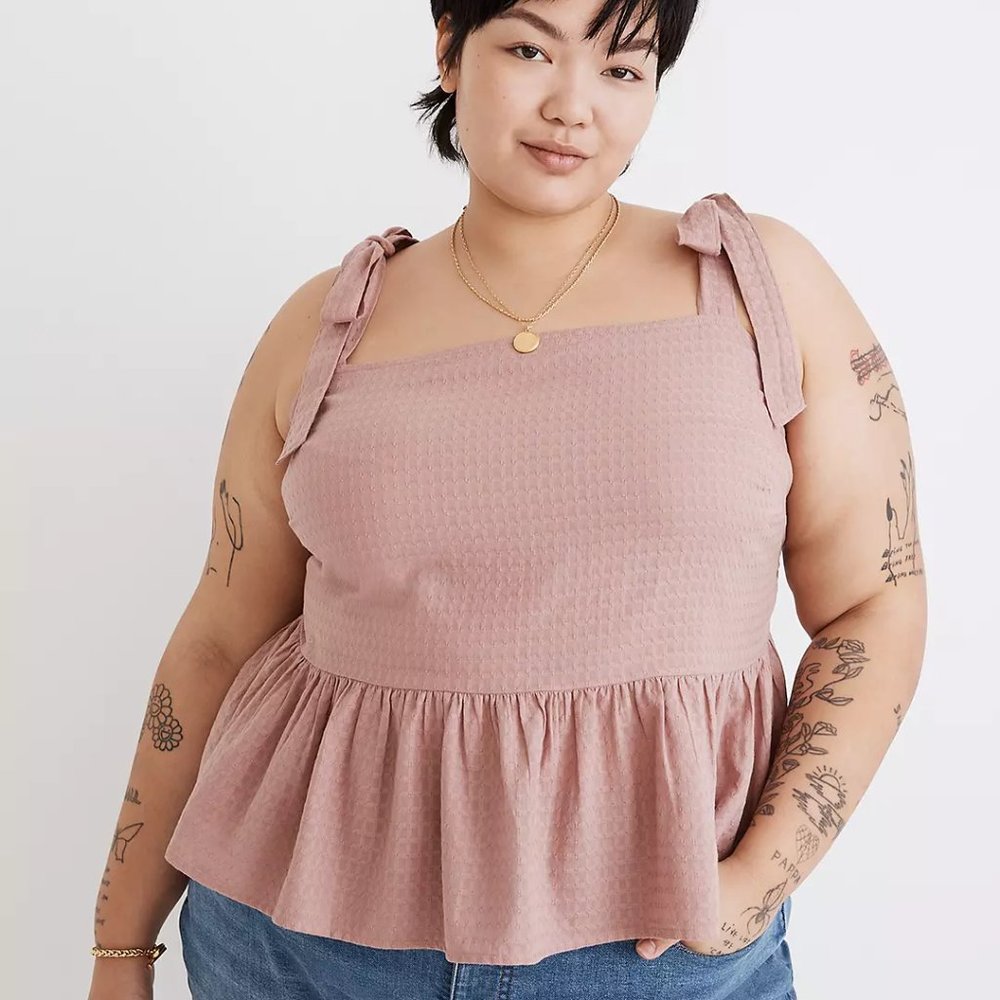 Madewell Rosalie Tie-Strap Top